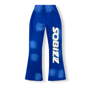 Alta calidad de los hombres Vintage Washed Street Style Custom Distress & Patches Pullover Hoodies y pantalones de chándal Chándales de invierno para hombres - Product Image 5