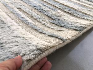 Prix du fabricant Tapis moderne de luxe en laine nouée à la main Design abstrait Fait à la main Style boho Maison Bureau Coupe Pile Réversible - Product Image 3