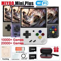 Console de jeu portable rétro MIYOO WiFi Mini Plus, écran IPS de 3,5 pouces, système Linux classique, console de jeu vidéo 64G/128G