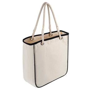 กระเป๋าผ้าแคนวาสแบบนำกลับมาใช้ใหม่พิมพ์ลายนกกระจอกเทศสำหรับผู้หญิงพร้อมที่จับแบบพกพาสำหรับการเดินทางและช้อปปิ้ง - Product Image 5