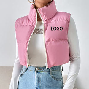 Mujeres Puffer Bubble Crop Coats Señoras Chaquetas en blanco Transpirable Mujeres Abajo Abrigos Chaqueta de moda de invierno - Product Image 1