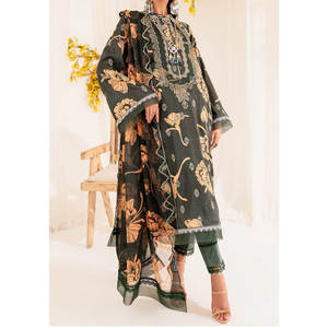 Premium de haute qualité entièrement brodé femmes pelouse & coton robe ensembles en gros usine coton Shalwar Kameez ensemble - Product Image 1