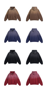 Sudadera con Capucha para Hombre, Estilo Vintage, Lavado Ácido, Diseño Gráfico, Talla Grande, Estilo Desgastado, Informal, Venta al Por Mayor Personalizada - Product Image 3