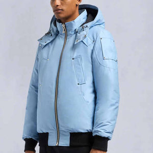 Blouson d'hiver pour homme personnalisé 2025 avec capuche, blouson chaud de haute qualité, fabricant - Product Image 3