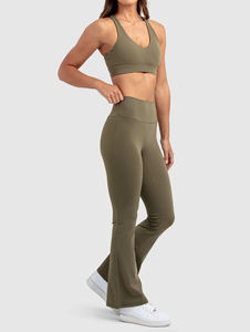 Pantalon de yoga extensible pour femme taille haute Leggings évasés Design sans couture Butt Sculpt Workout Ready Activewear - Product Image 2