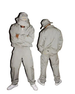 Ensemble de survêtement d'hiver unisexe personnalisé avec logo, couleurs et tailles sur mesure, veste coupe-vent en polyester et coton - Product Image 4