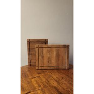 Grande planche à découper robuste en bois naturel pour trancher sans effort et servir les aliments Durabilité assurée - Product Image 1