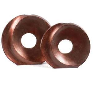 Nuevo diseño de aluminio fundido, florero decorativo para el hogar, forma ovalada con acabado de bronce para regalos de decoración del hogar y la Oficina - Product Image 2