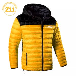 Zunezi Manufactured Custom Summer Parka Jacket Men Women Wholesale Casual Windproof Puffer Waterproof Leather <b>Fabric</b> Winter Use - Product Image 1