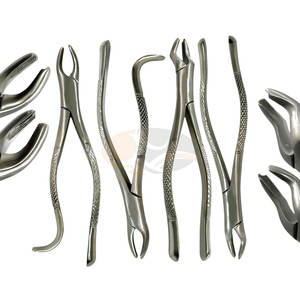 Juego de fórceps de extracción Molar superior de acero inoxidable Manual Premium # 18L/# 18R Instrumentos de gancho de extracción de dientes dentales izquierdo/derecho - Product Image 1