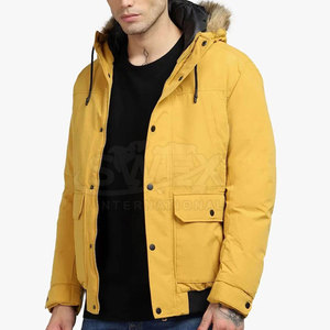 Veste parka décontractée pour homme en couleur unie 2025, streetwear, nouvelle mode, coupe-vent, veste parka pour homme - Product Image 1
