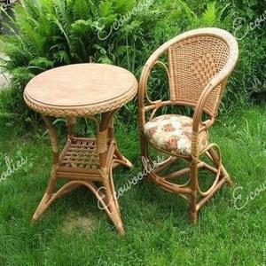 Modern Bamboo <b>Rattan</b> Wicker Furniture <b>Set</b> for Patio <b>Dining</b> Park Living Room Villas & Courtyards-Factory Price - Product Image 1