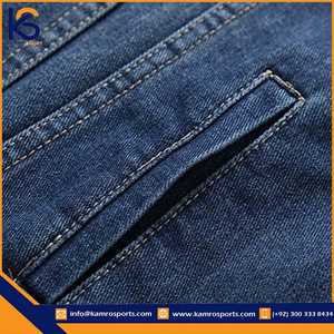 Veste en jean unisexe décontractée à col rabattu, coupe classique, couleur unie, fermeture boutonnée, idéale pour l'été, séchage rapide, 100 % coton - Product Image 6