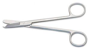 Ciseaux à points de suture en acier inoxydable de 4,5 pouces pour technicien vétérinaire, infirmière, puissance manuelle, lame à un crochet par SurgiRight Instrument - Product Image 2