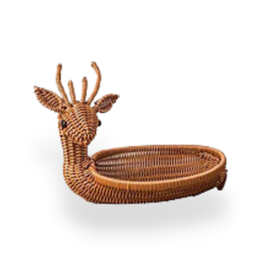 Hot Selling Cute Animal Rattan <b>Basket</b> for Kids, Wicker <b>Basket</b> for Kids Toys Wholesale, Adorable Animal Theme <b>Nursery</b> <b>Basket</b> - Product Image 5
