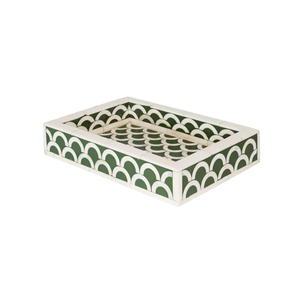 Bandeja Decorativa Moderna de Alta Calidad con Incrustaciones de Hueso, Multifuncional para Sala de Estar y Regalos, Juego de Varias Piezas Personalizable - Product Image 1