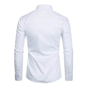 Mode hommes chemise boutonnée vêtements de bureau respirant hommes chemise boutonnée avec un design élégant - Product Image 6