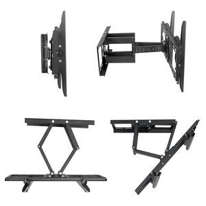 Supporto TV Moderno Inclinabile 25-65 Pollici, Stand LCD in Acciaio Girevole, Capacità di Carico 30 kg, per Soggiorno, Staffa Piatta Inclusa - Product Image 2