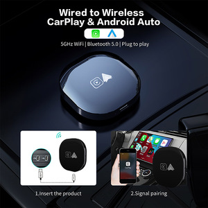 2in1 không dây Carplay Android Auto Adapter ai Hộp chuyển đổi có dây để cắm không dây & chơi phổ xe Dongle nhanh chóng kết nối - Product Image 3