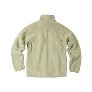 Nouvelle arrivée 2025, veste en sherpa pour homme de couleur vert clair, tissu respirant, couleur unie, poches latérales, veste en sherpa surdimensionnée à fermeture éclair - Product Image 6