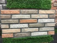 Carreaux muraux en céramique WPC de style moderne rustique, aspect pierre d'ardoise, pour salle de bain, extérieur, prix d'usine en Inde, technique de mosaïque