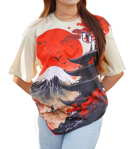 Precio barato elegante y de moda al por mayor diseño personalizado 100% algodón cuello redondo Camiseta para mujer hombro caído del proveedor BD - Product Image 6