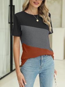 Camisetas de manga corta antipilling ecológicas de verano informales para mujer - Product Image 4