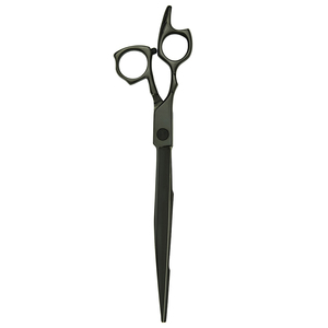Best Quality Pet Grooming <b>Scissors</b> Black Color Coated Straight Blade Pet <b>Dog</b> Hair Grooming <b>Scissors</b> With Finger Rest - Product Image 5