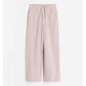 Joggers de entrenamiento rosa claro personalizados para mujer, a la moda, con estilo, peso pesado, dobladillo elástico de invierno, diseño frontal plano - Product Image 1