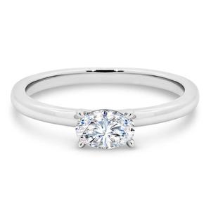 IGI Oval Lab Grown Diamond <b>Ring</b> <b>14K</b> <b>Gold</b> Lab Created Diamond <b>Ring</b> for Wedding and Engagement <b>Ring</b> or Band - Product Image 1
