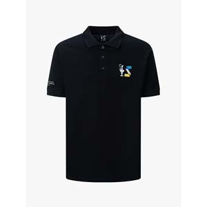 America's Cup 38 Edizione Sardegna per Polo Blu Navy 100% Cotone e Poliestere Traspirante con Logo Ricamato a Tinta Unita - Product Image 1
