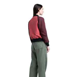 Veste de baseball courte de taille de nouveau style de matériel de laine de couleur de ton de femmes respirantes à vendre au prix d'usine - Product Image 2