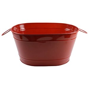 Seau en métal enduit de poudre jaune avec poignée latérale pour décoration intérieure et extérieure Seaux de seau multi-usages pour jardinière - Product Image 2