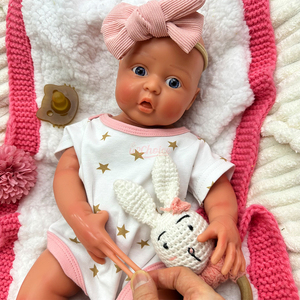 Muñeca Bebé <span class=keywords><strong>Reborn</strong></span> de Silicona Realista de 17 Pulgadas, Cuerpo Completo, Recién Nacido, Anatómicamente Correcta, Regalo para Niñas, Muñeca Bebé <span class=keywords><strong>Reborn</strong></span> - Product Image 5