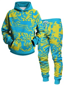 Conjuntos de chándal para hombre Sudadera con capucha y pantalones Mujer Jersey con capucha de color sólido + Pantalones Traje Ropa deportiva informal Conjuntos Hombre - Product Image 4