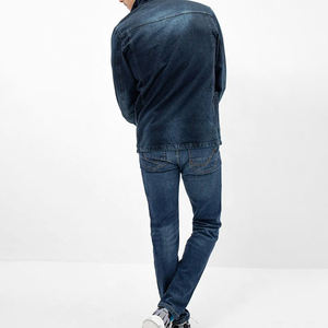 Ensemble deux pièces de haute qualité pour hommes, vêtements de rue décontractés, veste et pantalon en jean pour l'hiver, nouveauté - Product Image 6