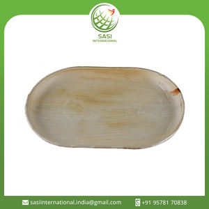 Plateaux biodégradables écologiques pour le dîner Vaisselle en feuille de palmier Grands plateaux jetables en feuille de palmier au prix de gros - Product Image 2