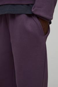 Vente en gros lourd 100% coton polaire 450GSM pantalons pour hommes vêtements décontractés d'hiver surdimensionné personnalisé lavé violet pantalons de survêtement - Product Image 6