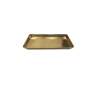 Plateau de service rectangle en aluminium au design luxueux avec poignée en feuille pour hôtel plateau de service aux fruits de haute qualité pour la vaisselle de table - Product Image 2