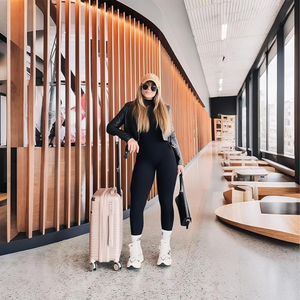 Women's High-Waist Yoga Leggings | Tummy Control Workout Pants with Pockets, <b>4</b>-<b>Way</b> <b>Stretch</b> & Non-See-Through <b>Fabric</b> - Product Image 5