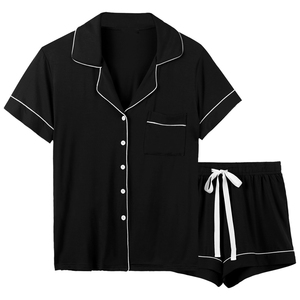 ชุดนอนสตรีแขนสั้นชุดนอนใส่ในบ้านระบายอากาศได้ดี - Product Image 5