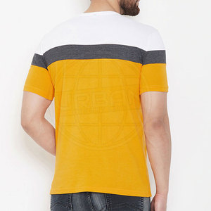 Camiseta de manga corta de colores sólidos para hombre, ropa informal de ajuste cómodo, 100% algodón, venta al por mayor - Product Image 3