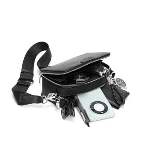 Sac bandoulière de luxe pour homme, double fermeture éclair, décontracté, en tissu Cordura, personnalisable pour le voyage, 12 pouces - Product Image 3