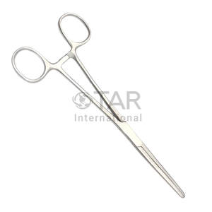 Pince hémostatique droite Pinces de verrouillage en acier inoxydable de qualité supérieure Mâchoires dentelées Hémostats polyvalents Pince à épiler Instruments médicaux - Product Image 1