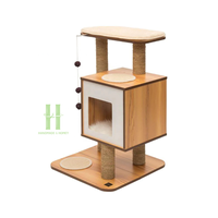 Luxuriöses Doppelschichtiges Katzenhaus Modernes Holz-Katzenunterstand Langlebiger Katzenbaum-Turm Maßgeschneidertes Design Von Vietnamesischem Hersteller