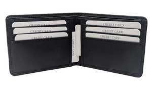 Portefeuille pour hommes en cuir véritable tendance et décontracté Design imprimé de dessin animé de haute qualité Fermeture de couverture portable multiple - Product Image 3