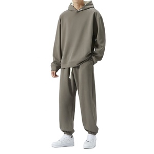 Vêtements de sport personnalisés Boxy-fit Tech Fleece 100% coton Combinaison de jogging simple Survêtement surdimensionné pour hommes 2025 - Product Image 2