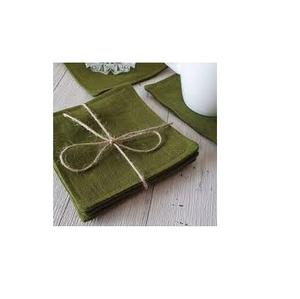 Posavasos de lino 100% natural, manteles individuales y posavasos de alta calidad con forma de posavasos de lino, venta al por mayor - Product Image 6