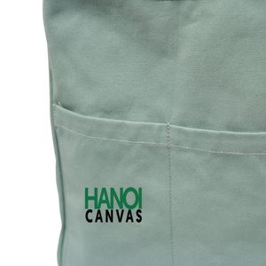 Sac fourre-tout en toile réversible écologique avec poignées, logo personnalisé, fabricant vietnamien certifié BSCI, OEM direct, sacs de shopping simples, non - Product Image 5