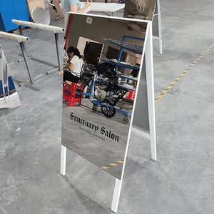 Custom <b>Printed</b> Foldable Pavement Signs Stand Outdoor a <b>Frame</b> Sidewalk Sign for Cafe Shop Boutique - Product Image 2